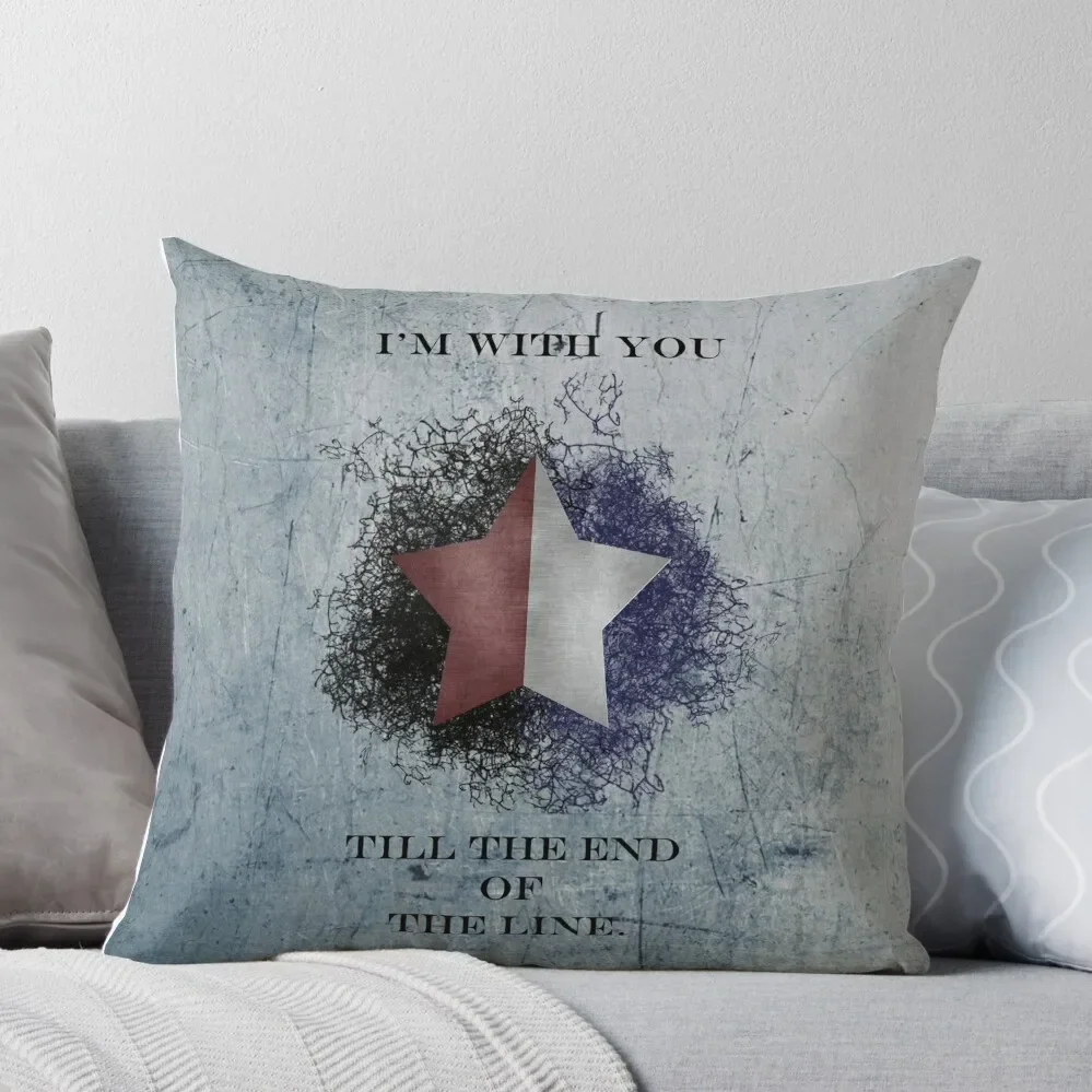 I'm with you till the end of the line ver2 Throw Pillow Pillow Case Christmas Cushion Cover Set Christmas Pillows Pillow