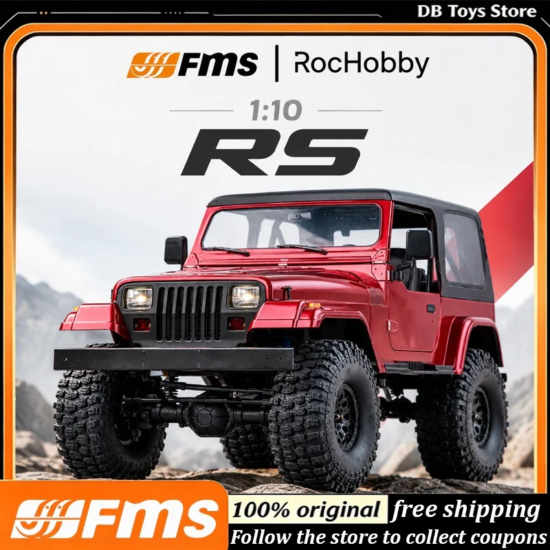 FMS 1:10 Explorer RC Crawler 4WD Simulation Off-Road Rock Climbing Car RTR Ready To Run Electric Hobby Model Toy Halloween Gift