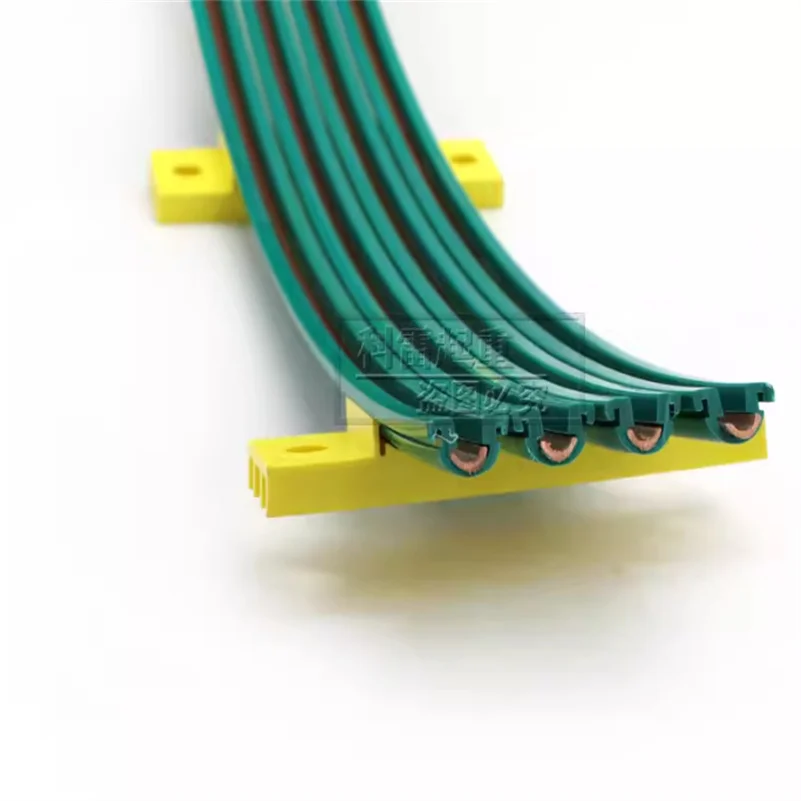 Crane Accessories C-Type Combined Copper Sliding Contact Line Bracket Intermediate Power Supply Joint Flange