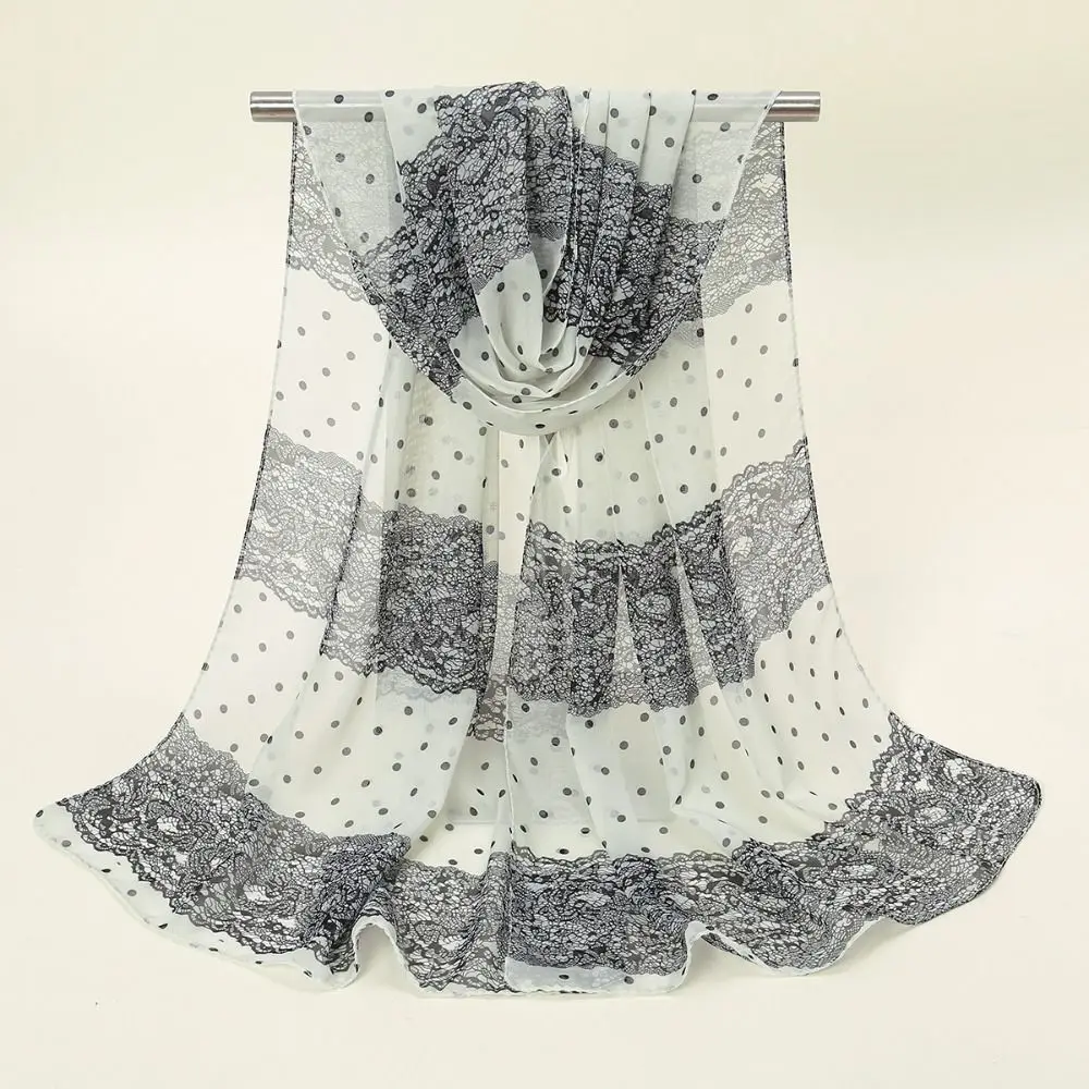 

New Floral Printing Chiffon Scarf Soft Thin Sunscreen Shawl Long Female Wrap Shawls