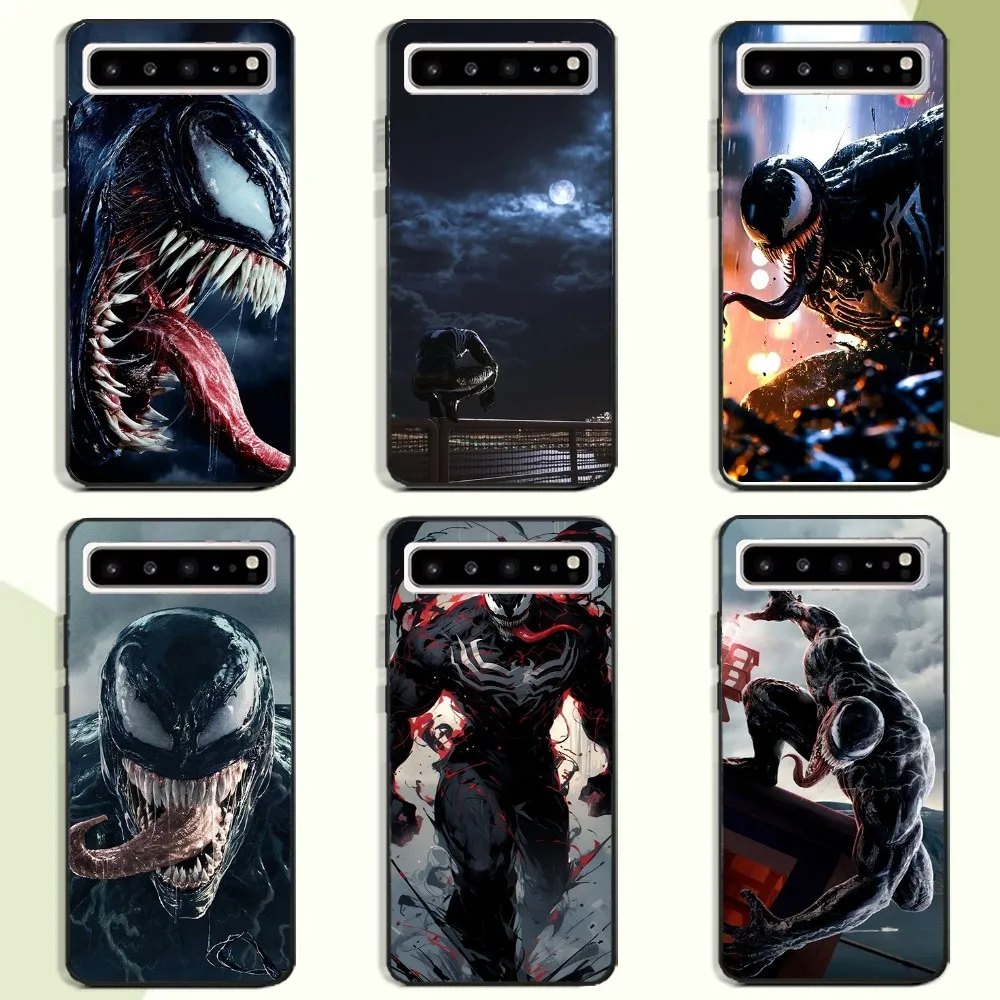 V-Venom Phone Case For Samsung Galaxy A52 A12 A51 S21 Edge S22ULTRA S23 S20LITE Plus Ultra Black Cover