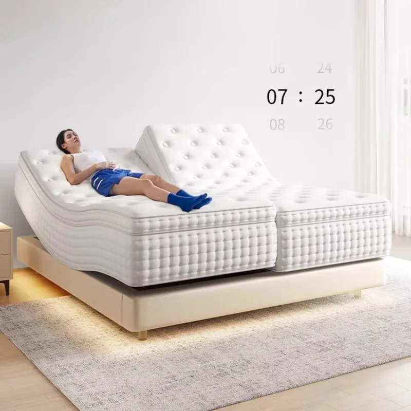 Deluxe Adjustable Split King Bed with Okin Motor and Wireless Remote Control Zero Clearance Upholstery