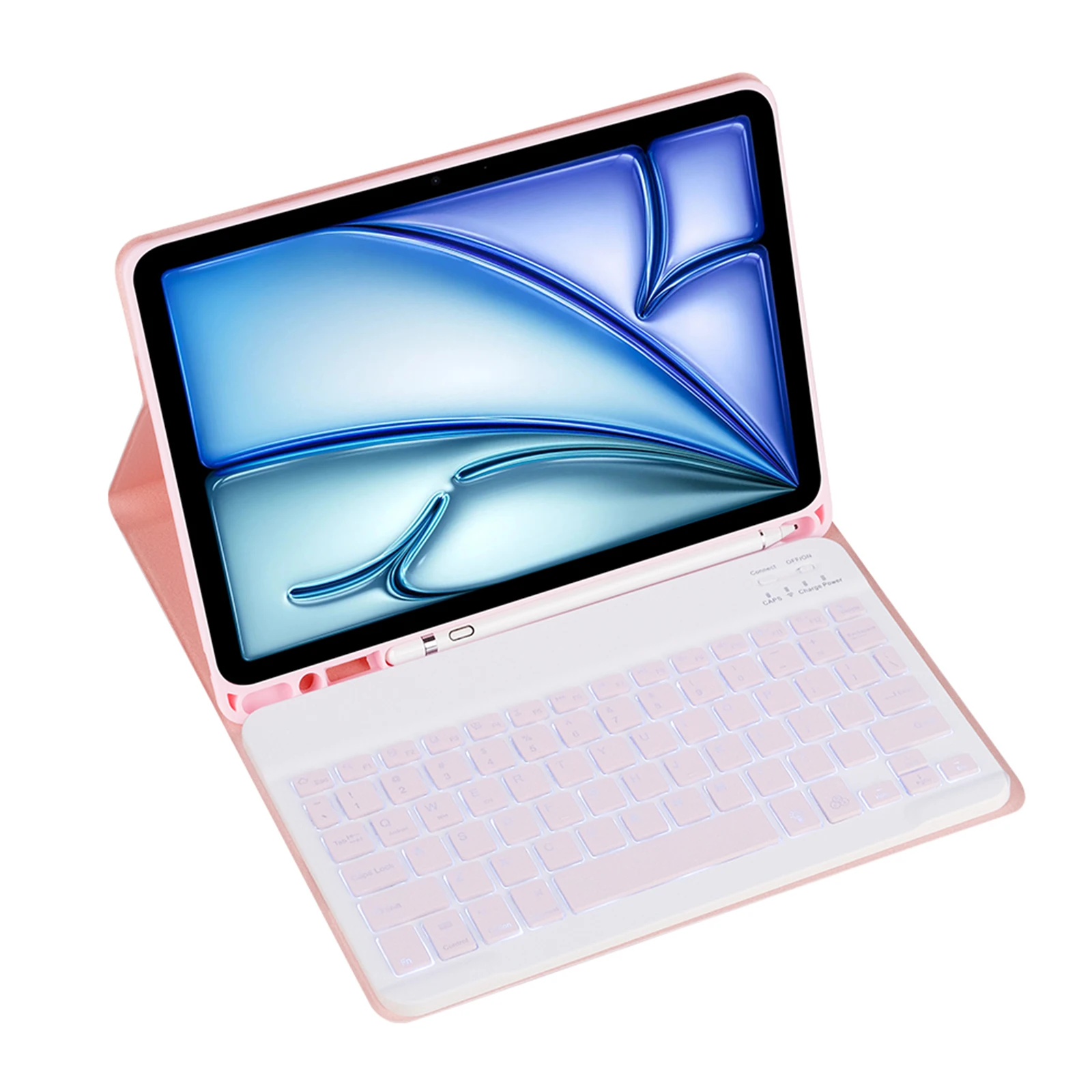 7-Color Backlight Keyboard Case for IPad Air 11 Inch M3/M2(2025/2024),for IPad Pro 11(4th/3rd/2nd/1st Gen)&IPad Air 5th&4th Gen