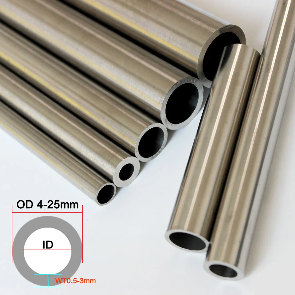 Stainless Steel Precision Pipe Diâmetro Exterior 25 mm 20 mm 18 mm 17 mm Espessura da Parede 05 a mm Polido Dentro Fora Od4 a Od25 mm 304