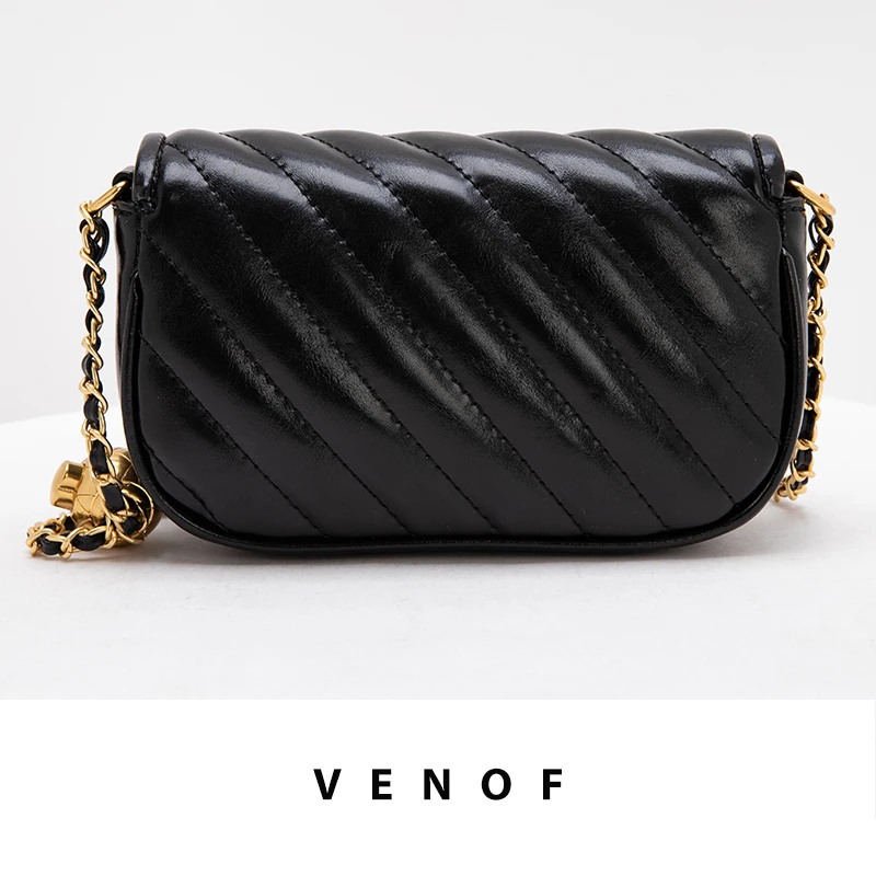 VENOF 2023 New Shoulder Chain Fashion Bag For Women Small Square Bag Crossbody Luxury Designer Classic Retro Trend High Quality