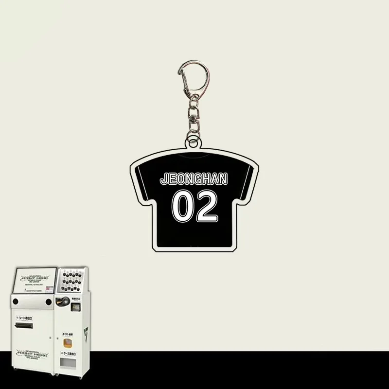 Porte-clés pendentif KPOP SVT Album, juste ici, salariés, chaîne ONGHAN SHUA, salle de bain, SHI progression 8, Japon Tour Jerseile, uniformes d'équipe, acrylique, porte-clés GérGift