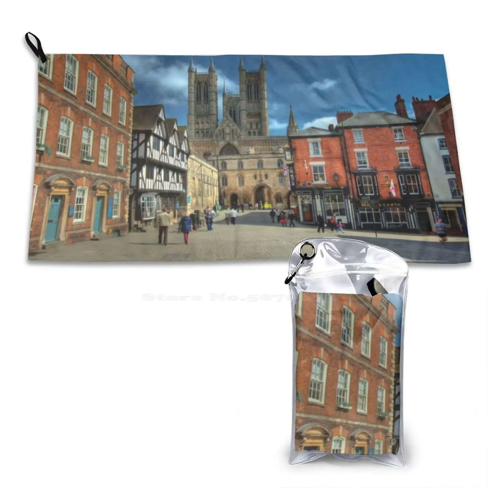 Lincoln Cathedral Superfine Fiber Bathroom Towels Washcloth Square Lincoln Dramatic Uk England English Cathedrals Religion