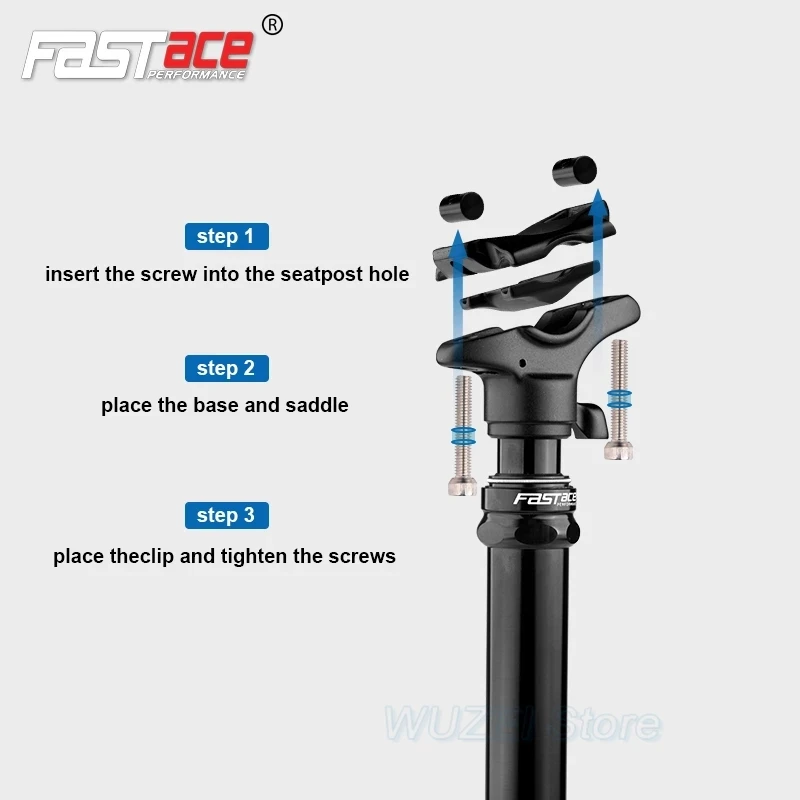 Fastace Seatpost MTB DH Bike Adjustable Dropper 27.2/28.6/30.0/30.4/30.9/31.6/33.9mm Downhill Bicycle Seat Post 440mm