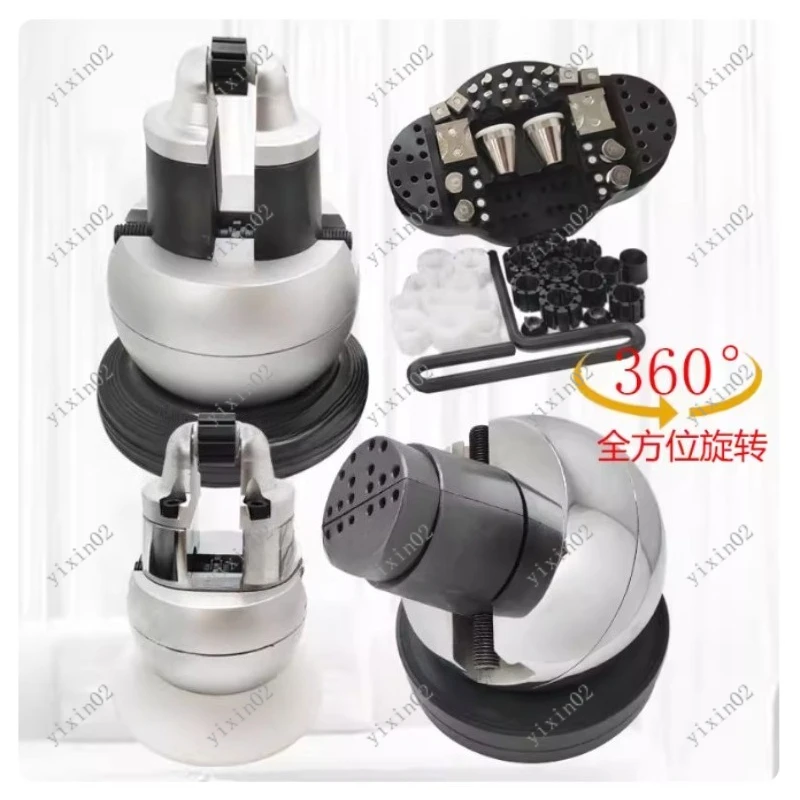 

Подставка для ювелирных изделий из нержавеющей стали, 360° ° Поворотная подставка для гравировки и работы с камнями