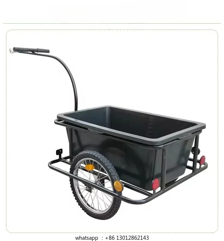

Outdoor Bicycle Trailer, Luggage Rack, Rear Trailer, Travel Camping Riding Cargo Pet Small Trailer，Multiple Scene Usage