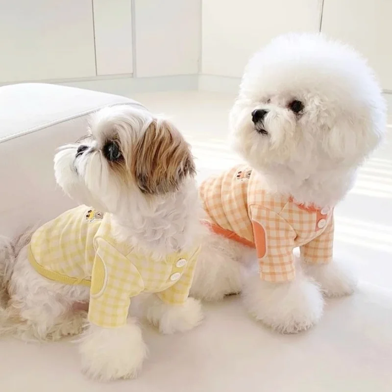 Fashion Dog Clothes Summer Thin Dog Shirt Cute Print Puppy Sweatshirt Breathable Cat Shirts Chihuahua Dog Costume Pet Clothing