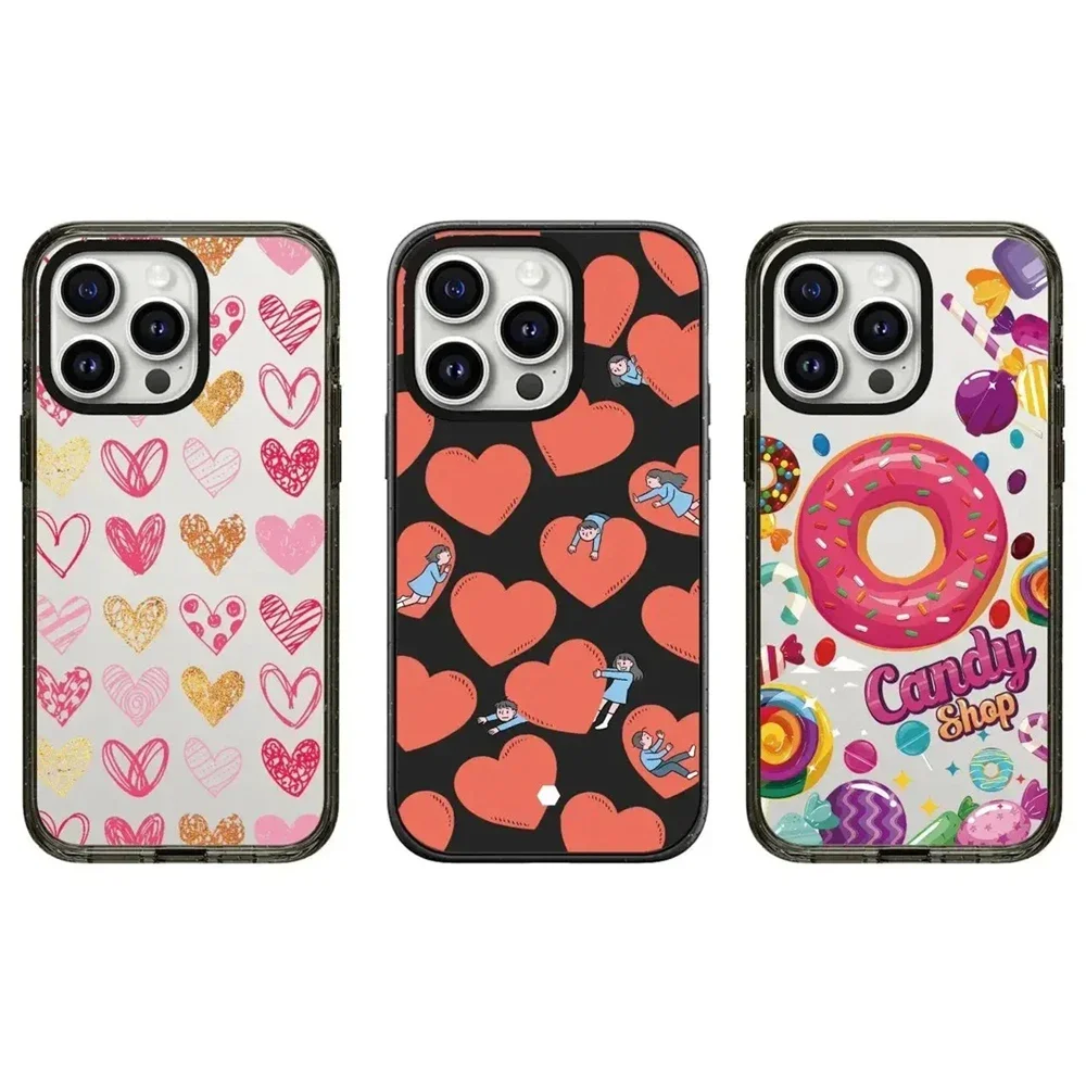 

2.0 Acrylic Donut Pattern iPhone 11 12 13 14 15 Pro Max Protective Case