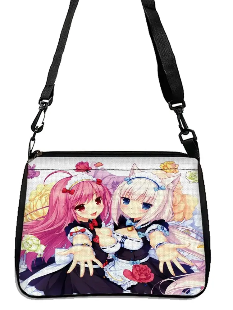 Nekopara-Drucktasche, leichte Umhängetasche, multifunktionale Handtasche zum Einkaufen 5.23 – Detail 5