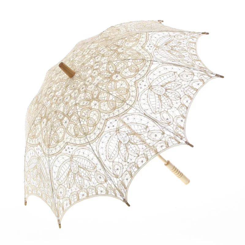 

For Excellent Party Gifts Bridal Wedding Favors Battenburg Lace Parasol Mother's Day Gifts Lace Umbrella