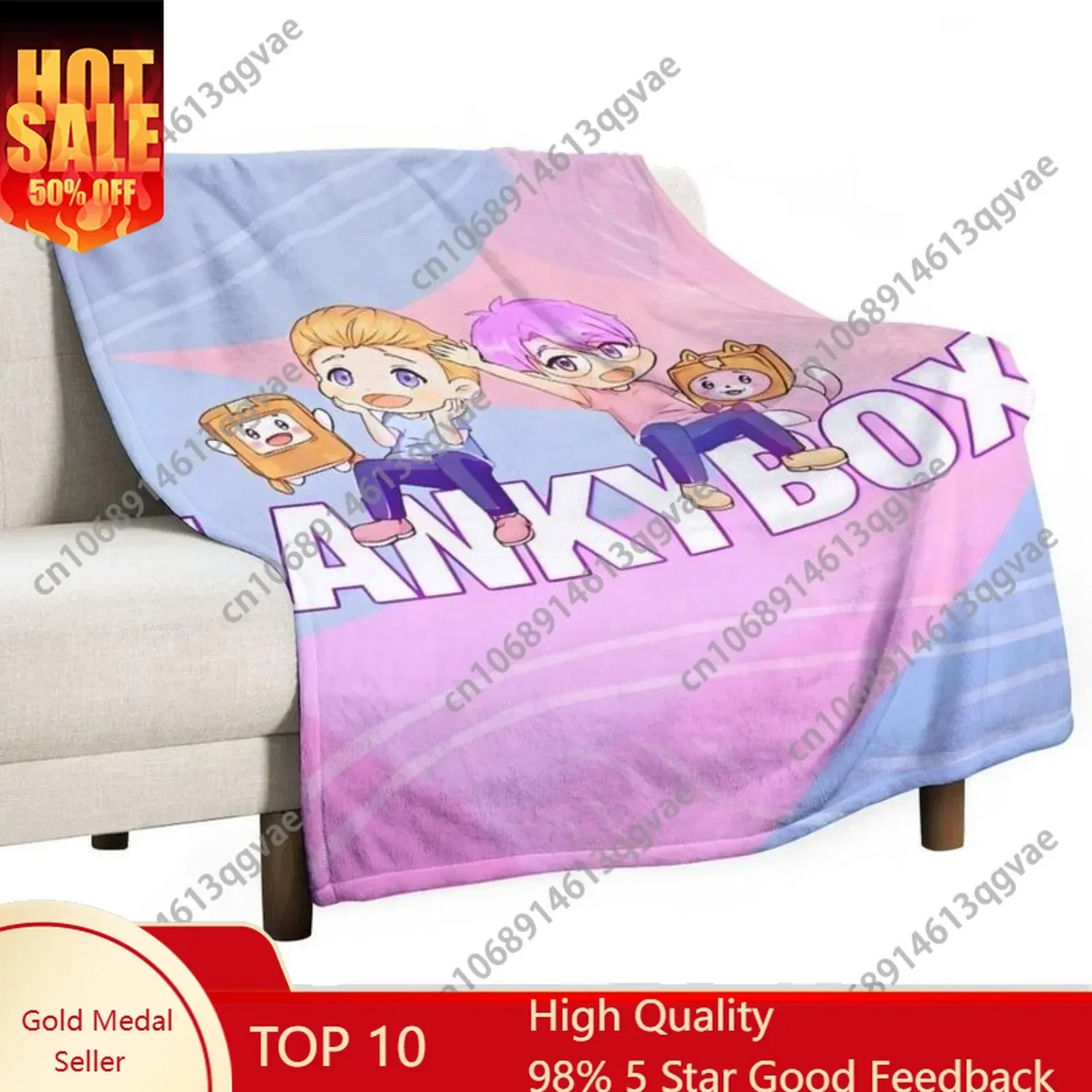 Lanky Thermal Throw Blanket Cozy Lightweight Box Patterned Flannel Blanket Couch Decor Decor,Bedding Room for Christmas Birthdas
