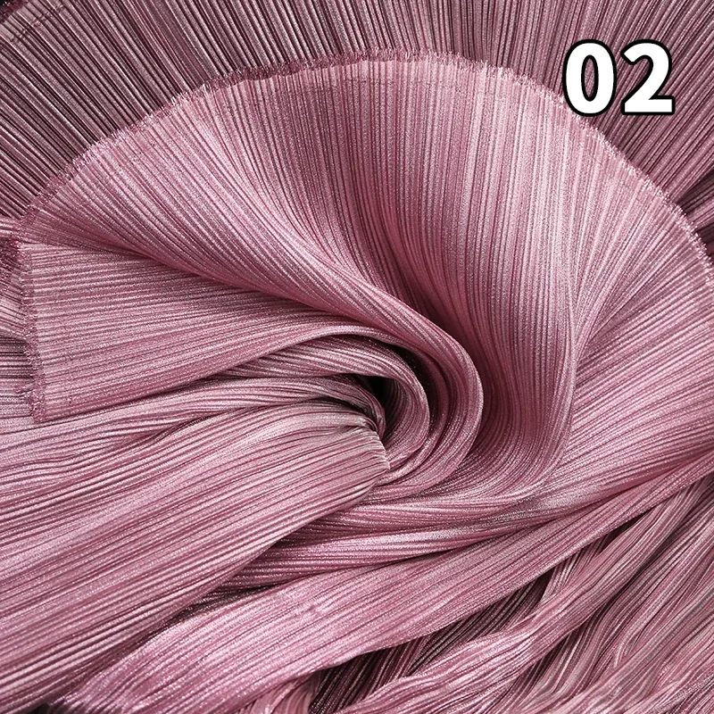 Tela Plisada Miyake Metálica Perlada de 100x143 cm para Confección de Vestidos de Novia, Decoración de Escenarios, Manualidades y Estilismo