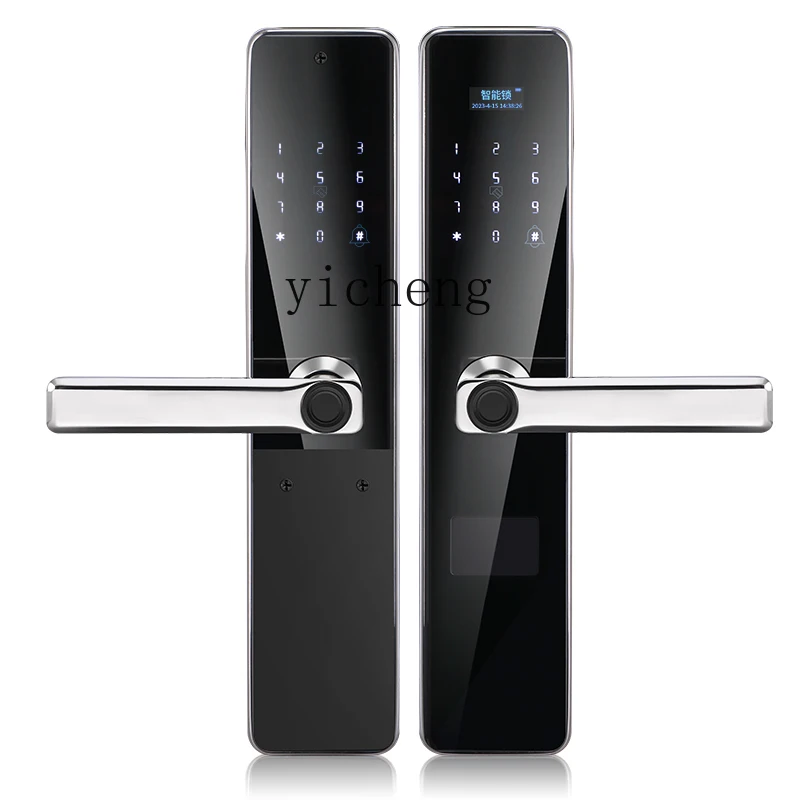 

ZF Outdoor Waterproof Double-Sided Fingerprint Lock Household Anti-Theft Door Password Villa Courtyard Door Smart Lock