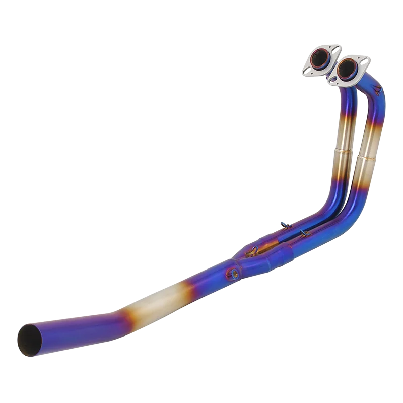 For Kawasaki Ninja 400 250 Z400 2017-2018 2019 2020 2021 2022 2023 Exhaust System Blue Header Link Pipe