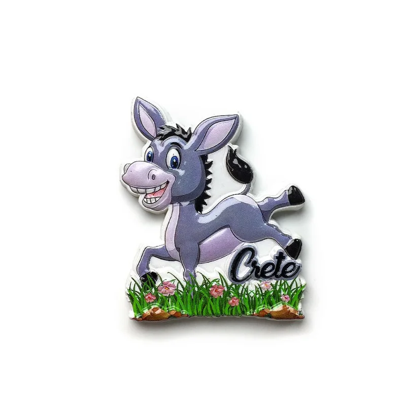 

Creative Cartoon Donkey from Crete, Greece, Magnetic Fridge Magnet, Travel Home Decoration, Souvenir Craft