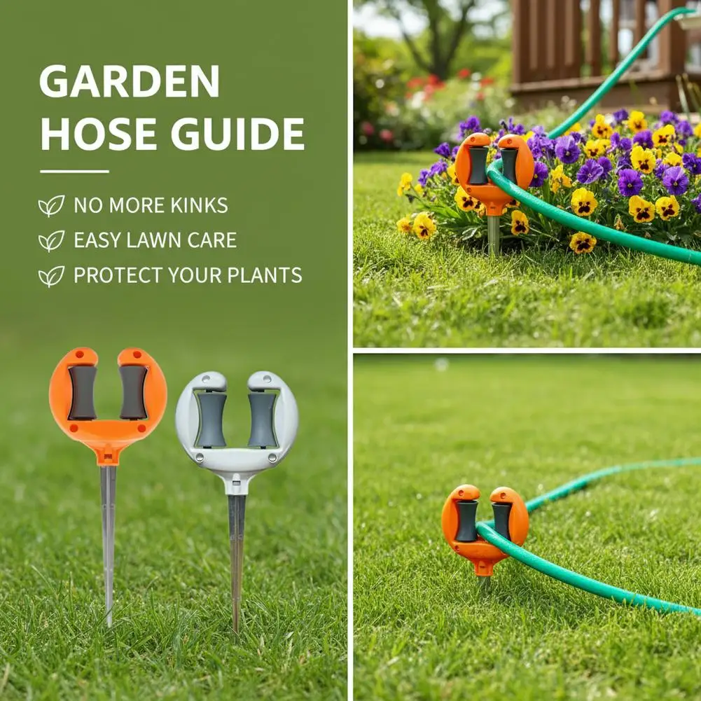ABS Garden Hose Guide Nail Water Pipe Positioning Holding Roller Yard Lawn Irrigation Hose Spike Garding Irrigation Accessories - view 3