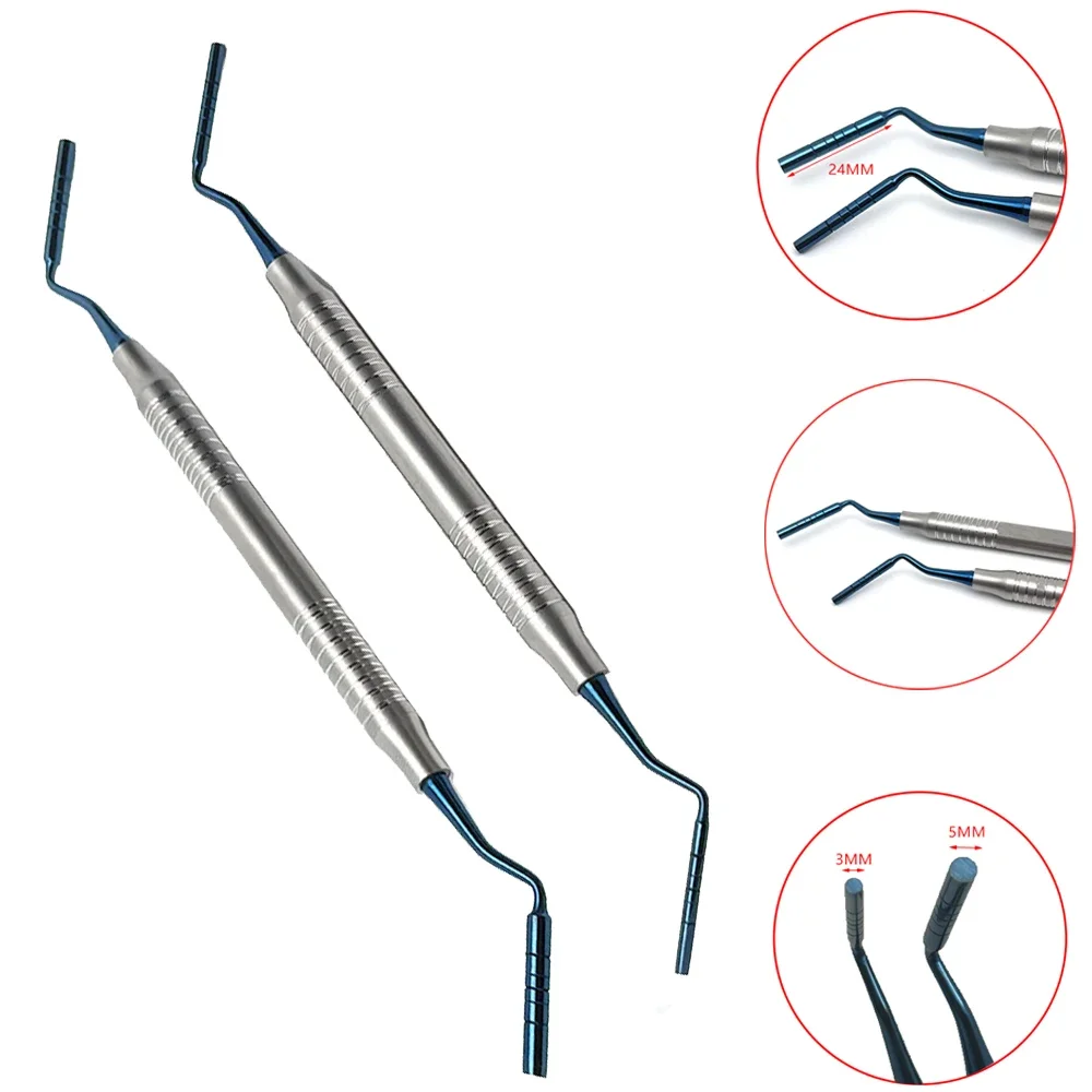 2pcs Dental Bone Filling Instrument Set, Surgical Grafting Powder Restorative Kit with Filler Tool & Spatula