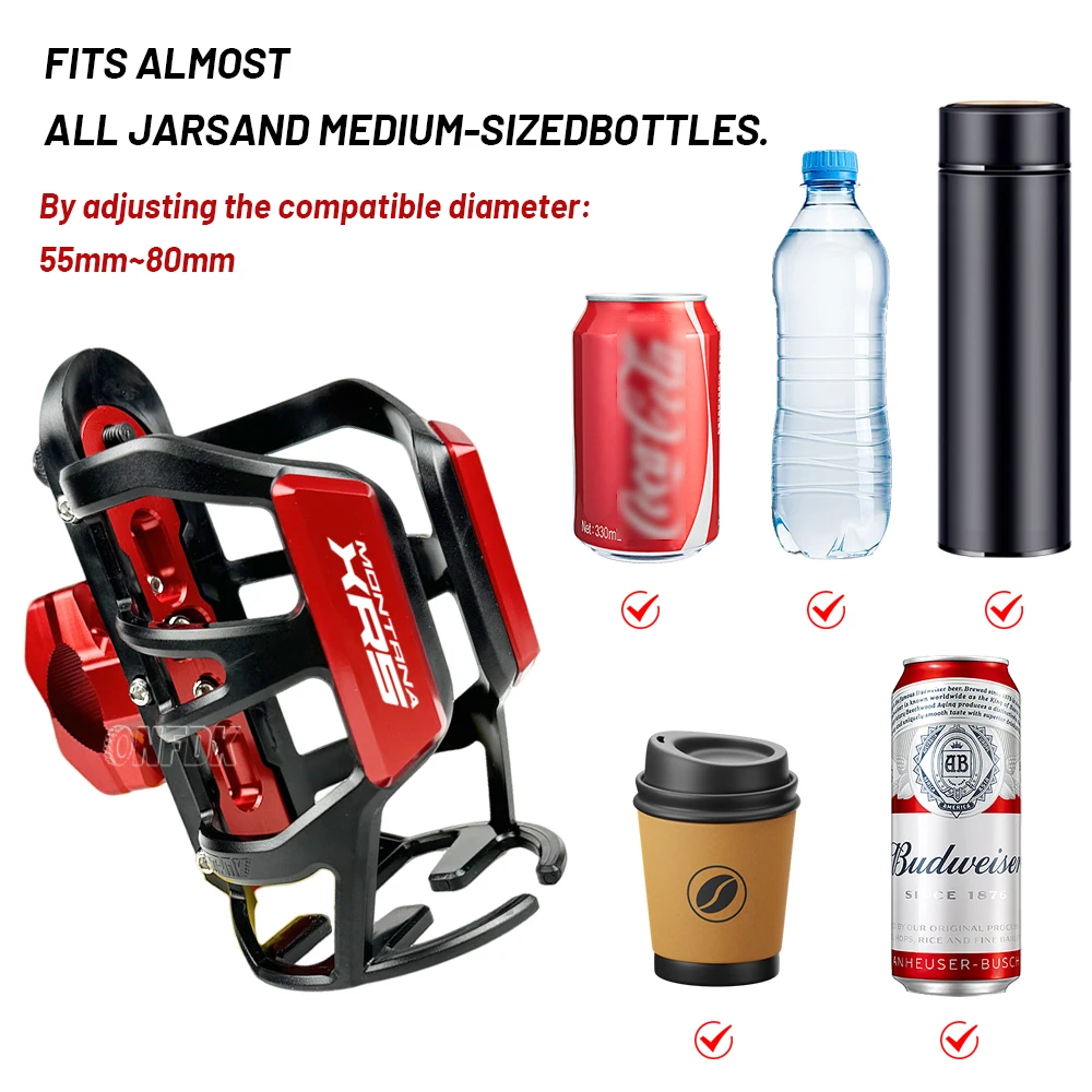 Para MACBOR Montana XR1 125 XR5 500 ocho millas 500 Scrambler soporte para vasos y bebidas para motocicleta soporte para botella de agua