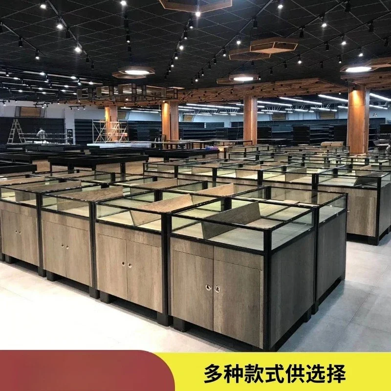 Supermarket grain piles, dried fruit display cabinets, rice grain shelves, bulk melon seeds, dried fruits, loose called convenie