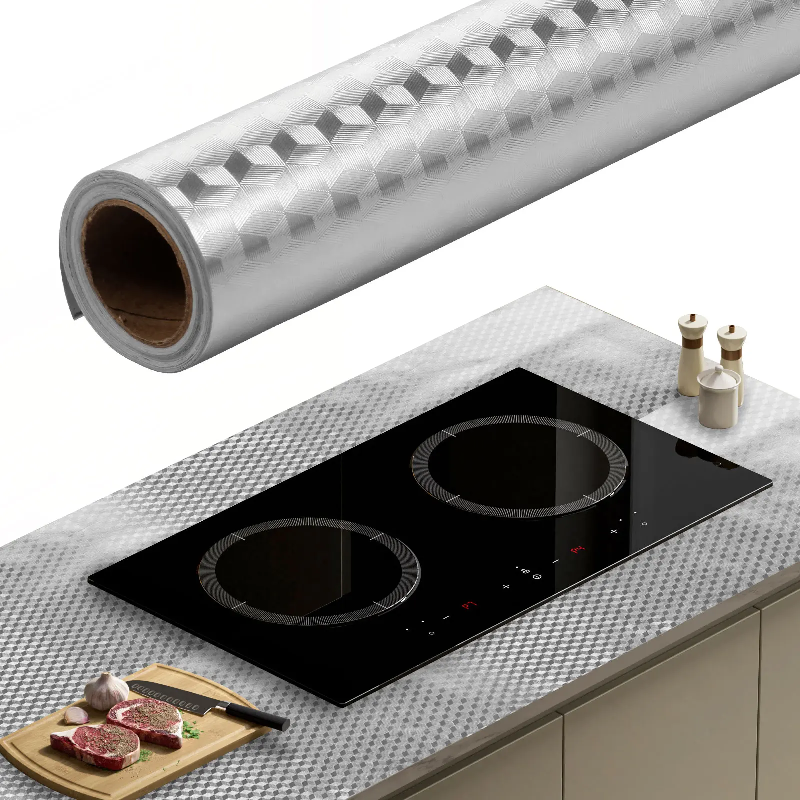 Kitchen Oil Proof Sticker Stove Surface Anti-fouling Mat Wat