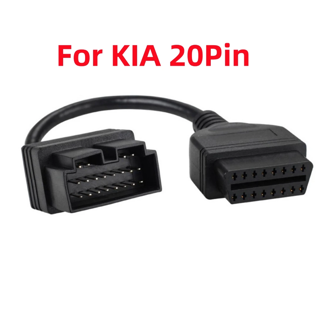 

For KIA 20Pin To 16Pin OBD2 Female Scanner Code Reader Diagnostic Adapter Car Connector Cable for K IA 20Pin