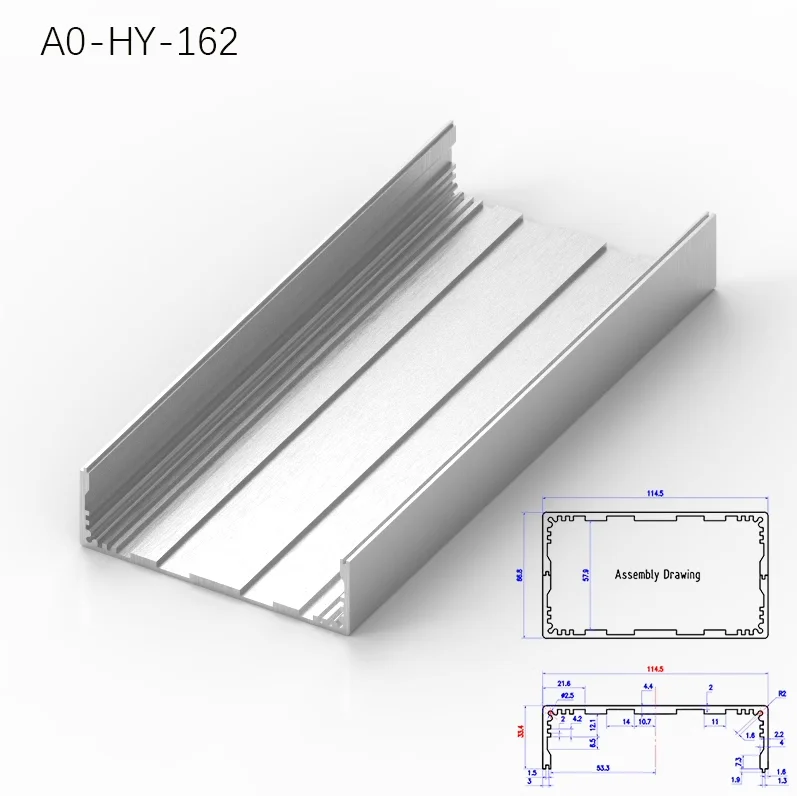 BRZHIFI Aluminum Plate 6063 Series -2 Aluminum Alloy detachable box Profile Aluminium CNC High Quality Customizable