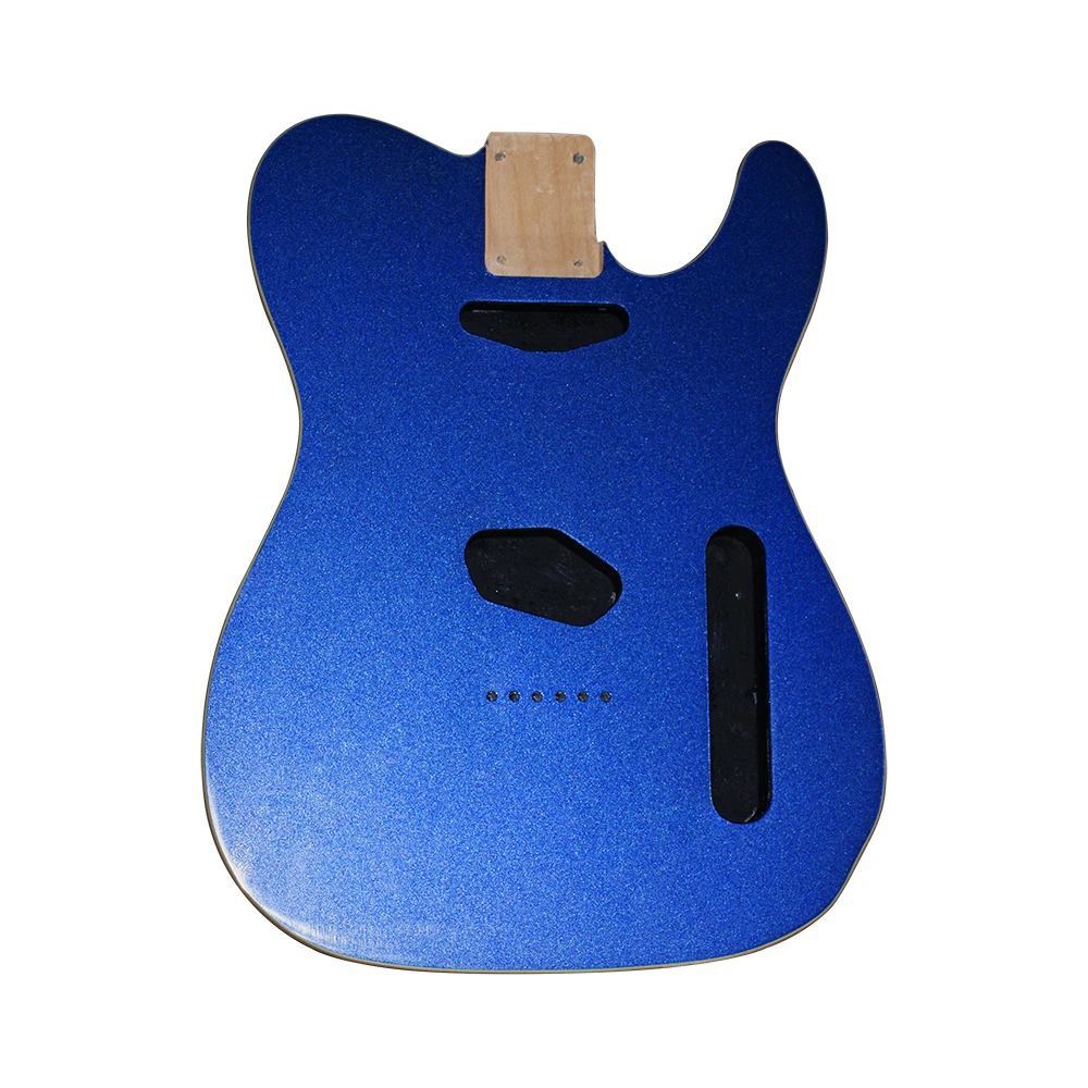 Alder Tele Body  High Gloss finish Metal Blue With Binding Telecaster Guitar Body Replacement Building Kits DIY