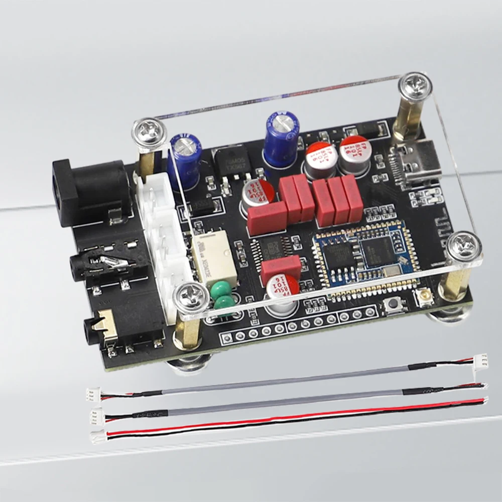 DC 8-24V APTX HD QCC5125 LDAC Wireless Adapter Bluetooth 5.1 Receiver Board DAC Audio Decoder Board 24Bit/96Khz LDAC Type-C