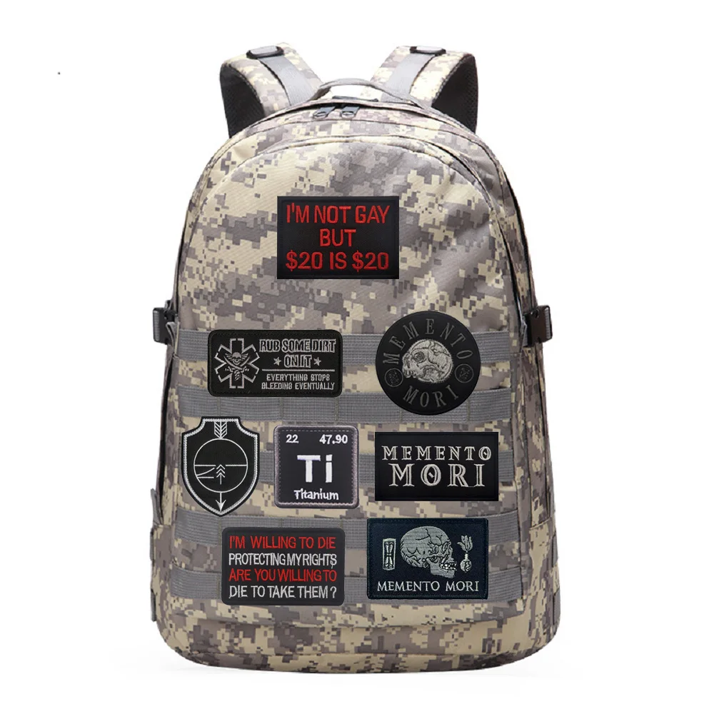 Outdoor English Letter Word SPACE FORCE Embroidered Cloth Inspirational Words Outdoor Morale Badge Backpack Patches for Clothing