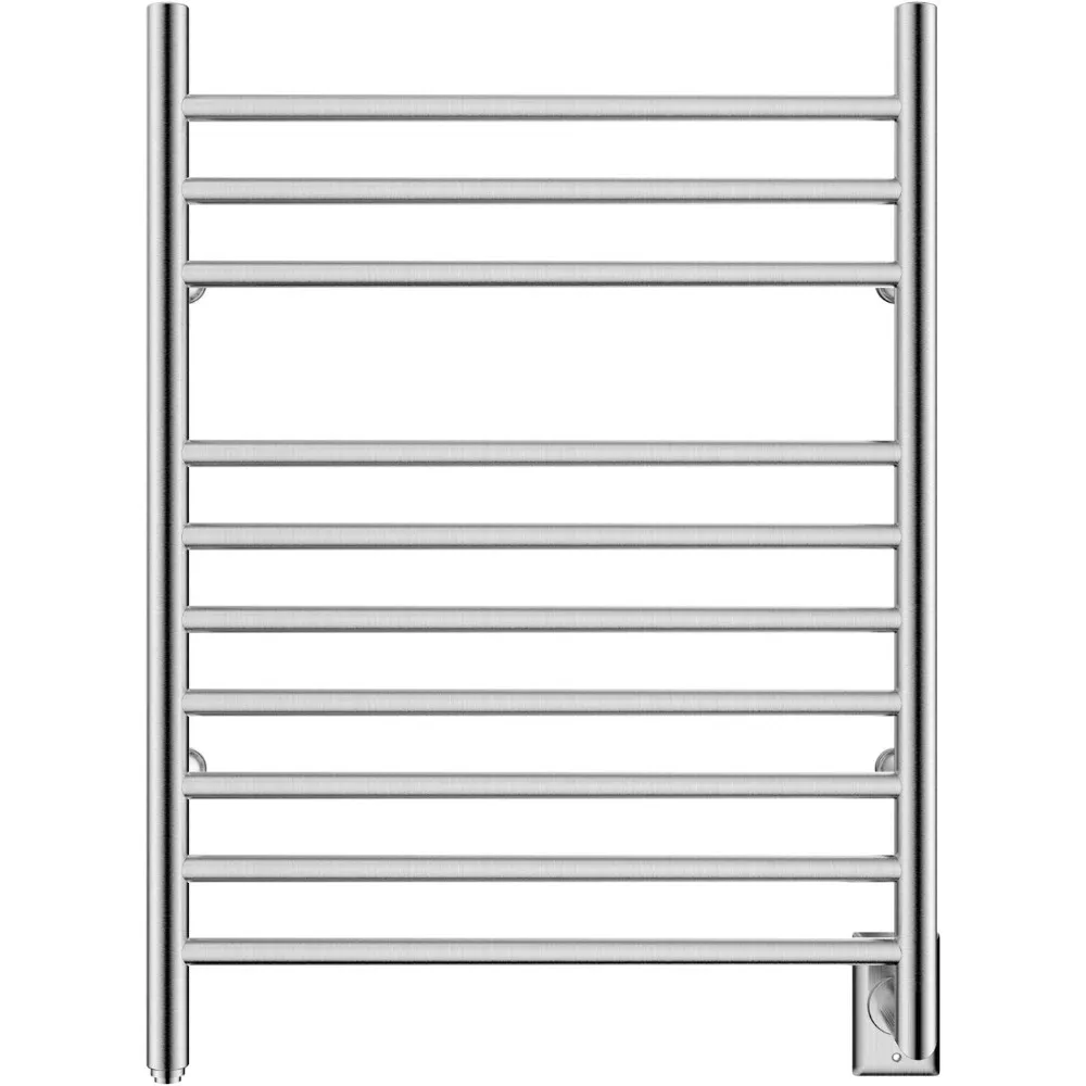 Towel Warmer Wall-Mounted Hardwired Heated Towel Rack Hot Towel Bar Brushed, H 31.9 × W 23.6, Sleek Wall-Mounted Installation