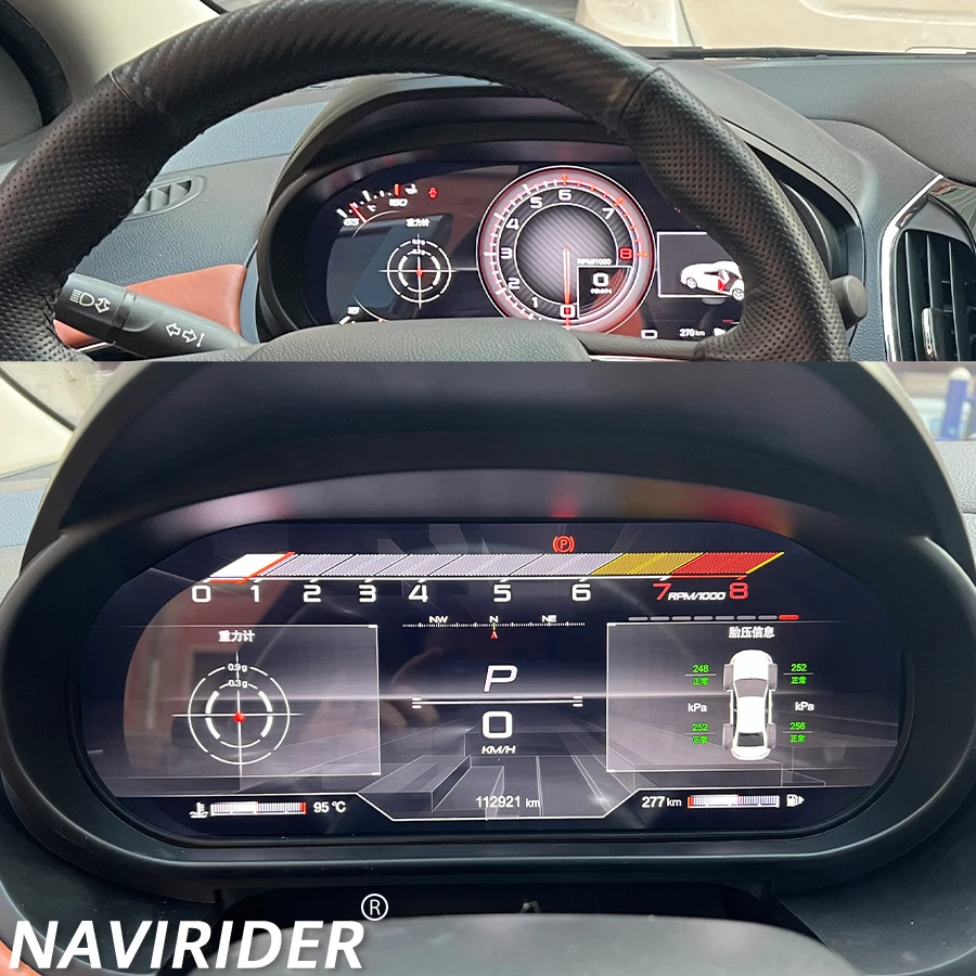 LCD Instrument Panel Dashboard Cluster Carplay For Chevrolet Cruze Lacetti Classic Lacett 2015-2018 Virtual Cockpit Speedometer