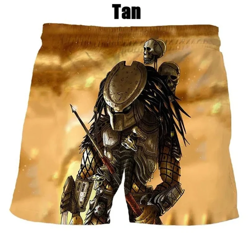 New Summer Hot Sale Fashion Predator 3d Printing Men's Kids Casual Summer Shorts Cool Shorts Quick-drying Mesh Ice Board Shorts