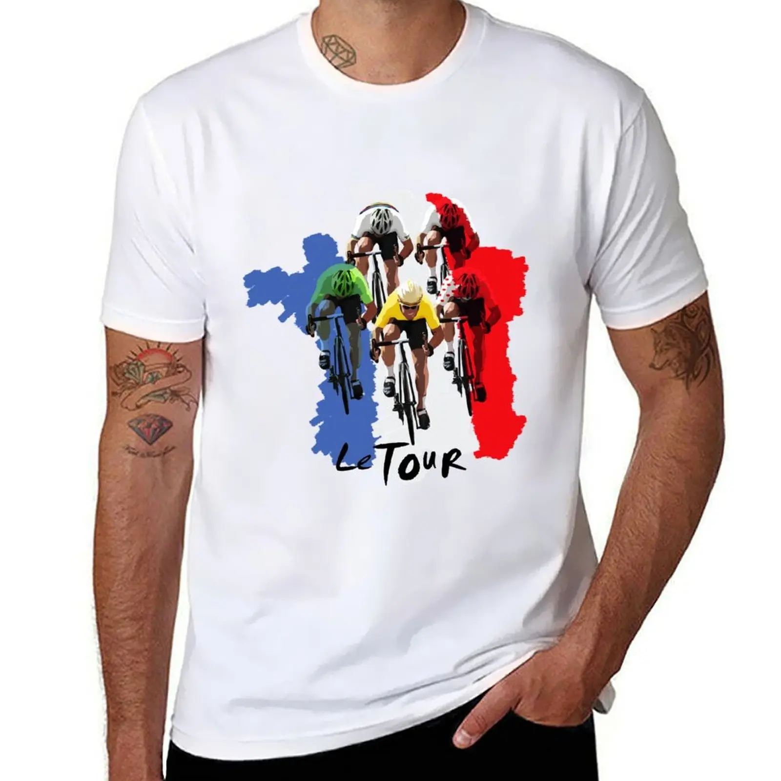 

Les cinq maillots T-Shirt t shirts with prints man t shirts cotton T-Shirt