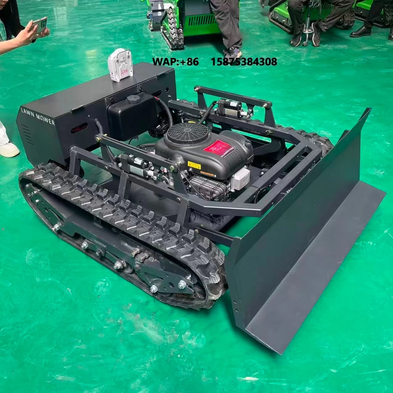 All Terrain Capability  Full-automatic Remote Control Lawn Mower Crawler  for Agricultural Harvesting Mountain Weeding