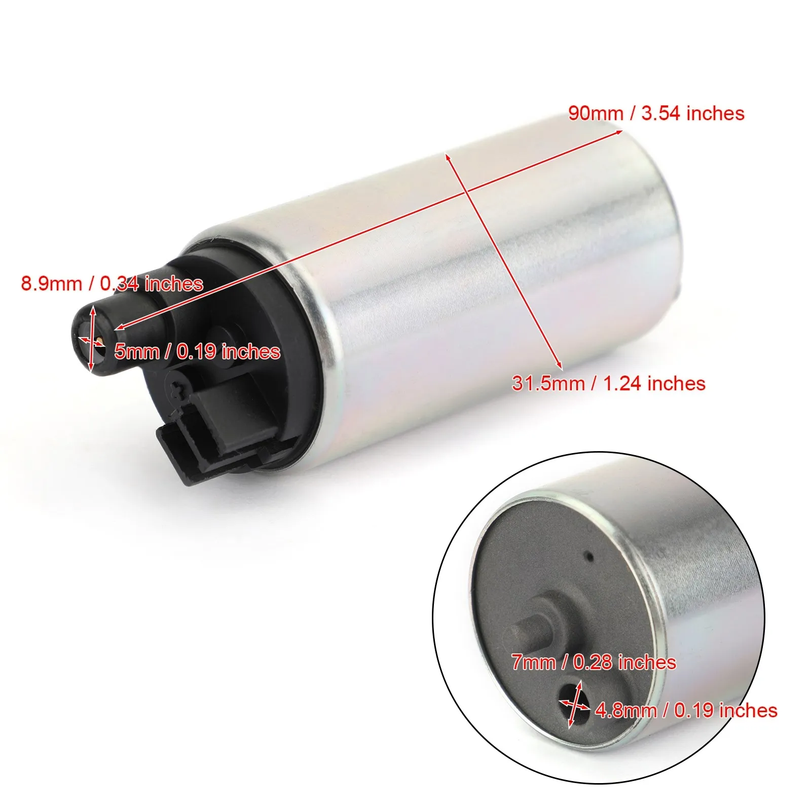 Artudatech Fuel Pump + Strainer Fit for Kawasaki KX250F KX450F 2009-2019 #.49040-0037