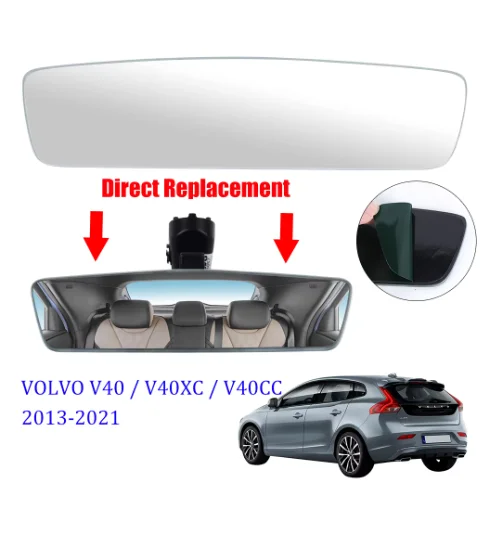 Interior Rear View Mirror Glass Replacement Fit for 31468057 Volvo V40 V40XC V40CC 2013-2021 Car Mirror Interior Car Accessories