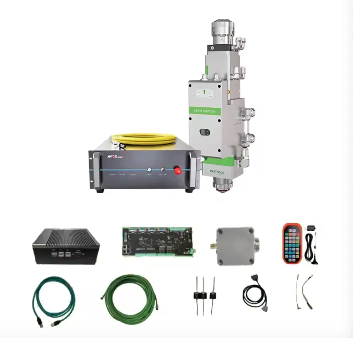 1.5kw FIber Laser Cutting Parts Kit (MAX Laser Source 1500w+Ratyools Cutting Head BM110+Raytools XC3000S Control System)