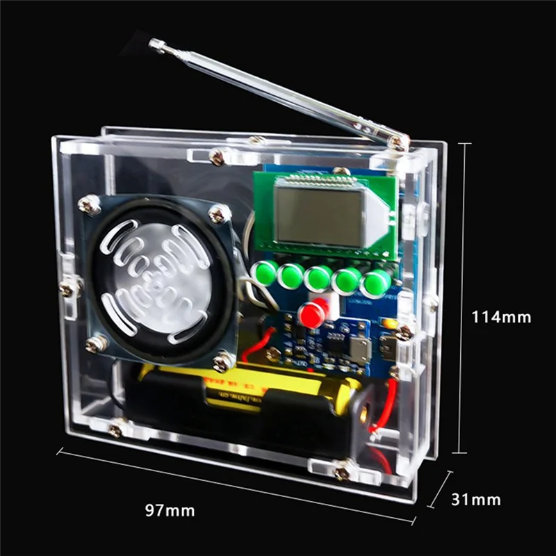 ABNG FM-радиоприемник, электронный сварочный комплект, ЖК-дисплей, DIY электронный для самостоятельной сборки и пайки, запасные части C-