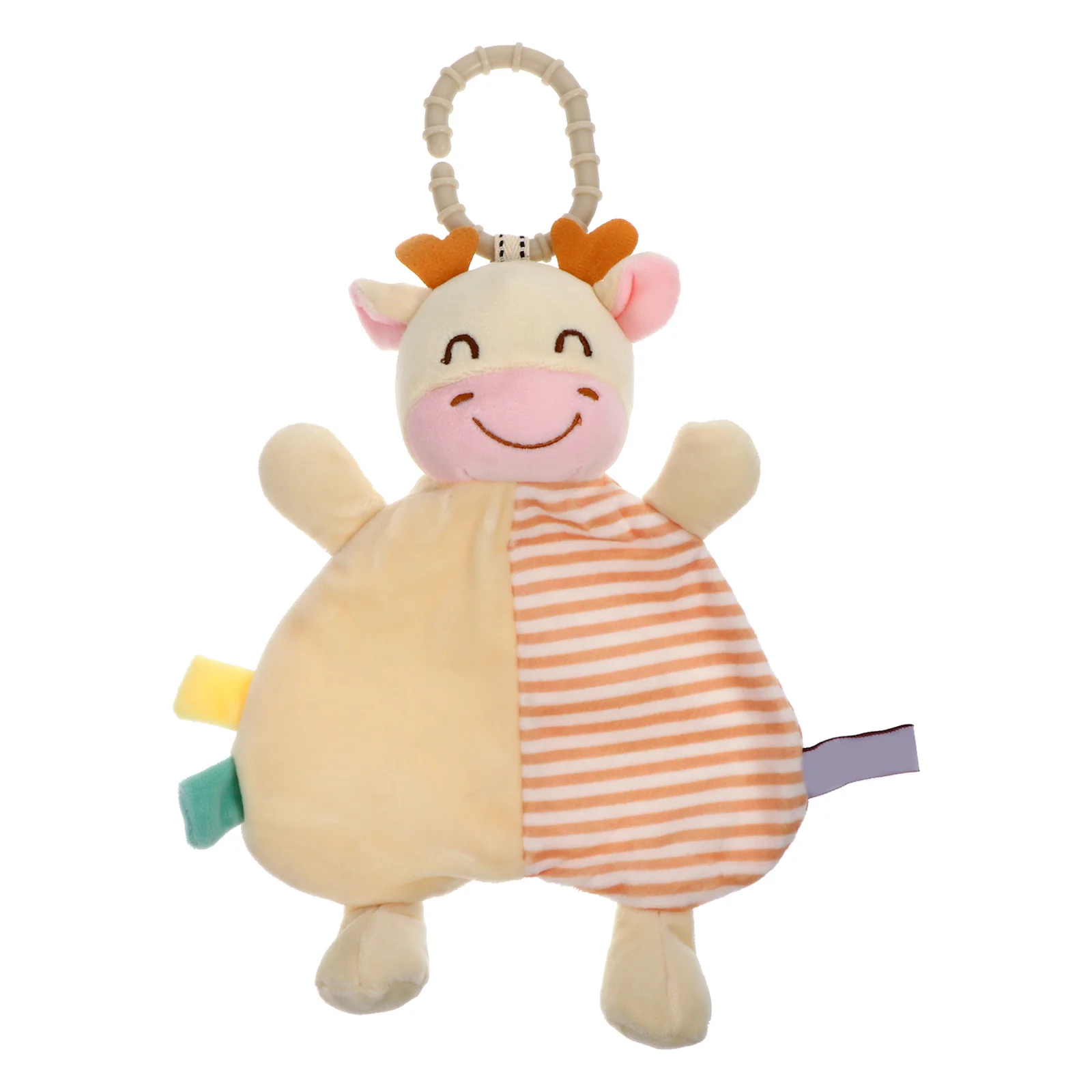 منشفة مهدئة للأطفال الرضع، بطانية أمان لطيفة على شكل حيوان، بطانية حسية مريحة وناعمة لحديثي الولادة #1