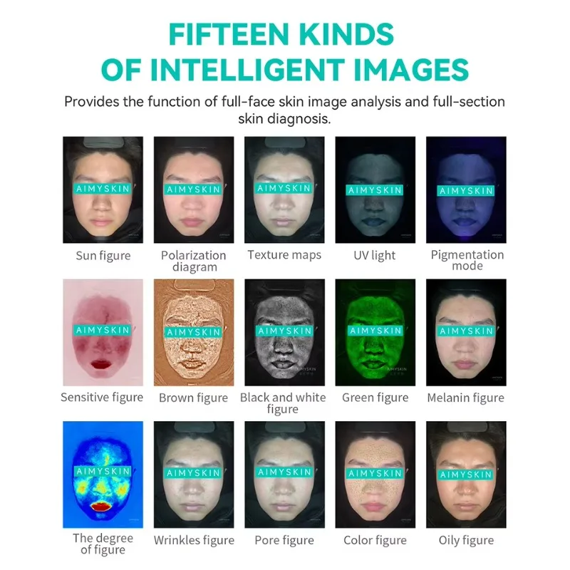 Analizator Skóry Urządzenie do Analizy Wilgoci i Pigmentacji Skóry Skaner Ciała Sprzęt do Diagnostyki Skóry Salonowej