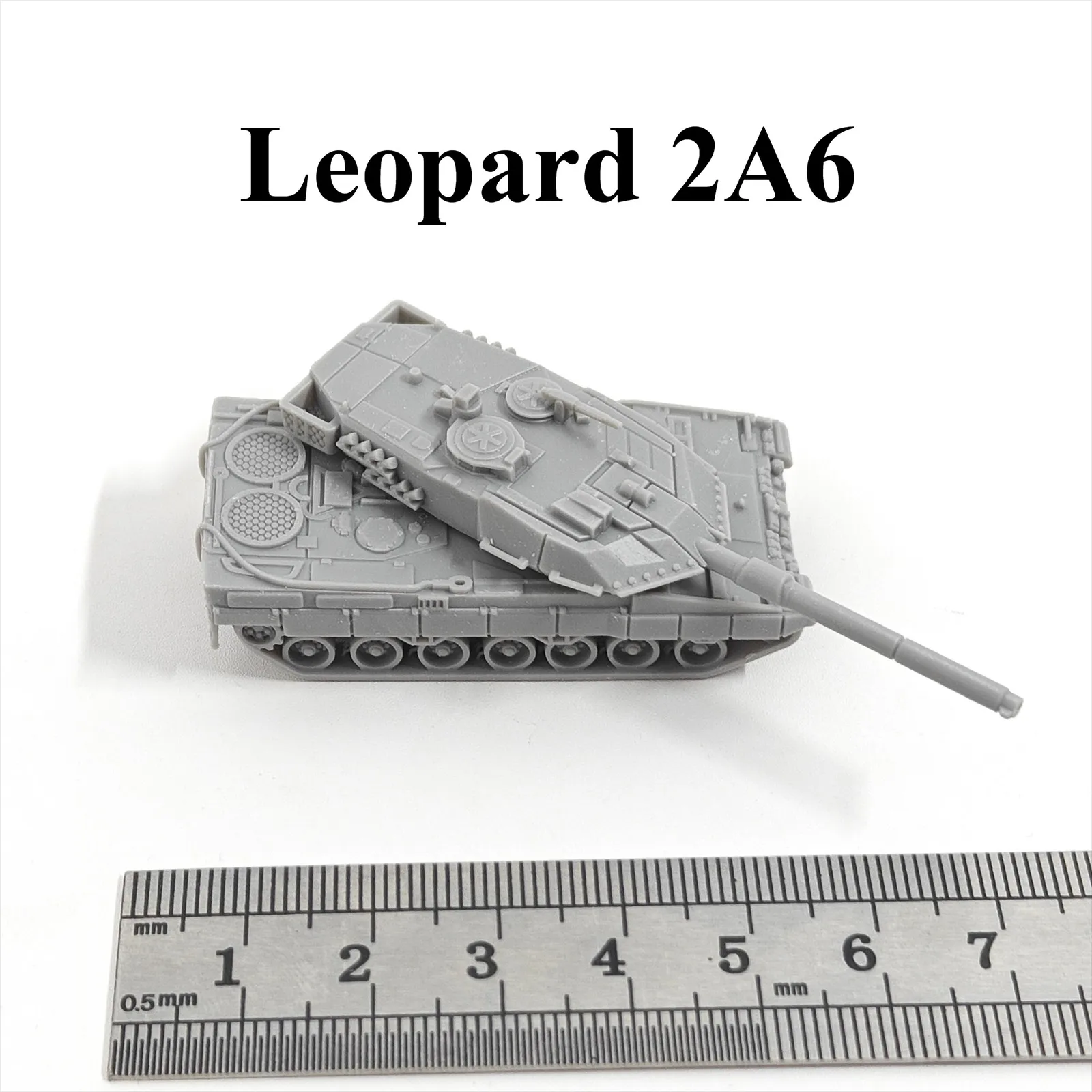 

German Leopard 2A6 Main Battle Tank,3D Printed,1/144 Scale Mini Tank Model,Resin,Paintable