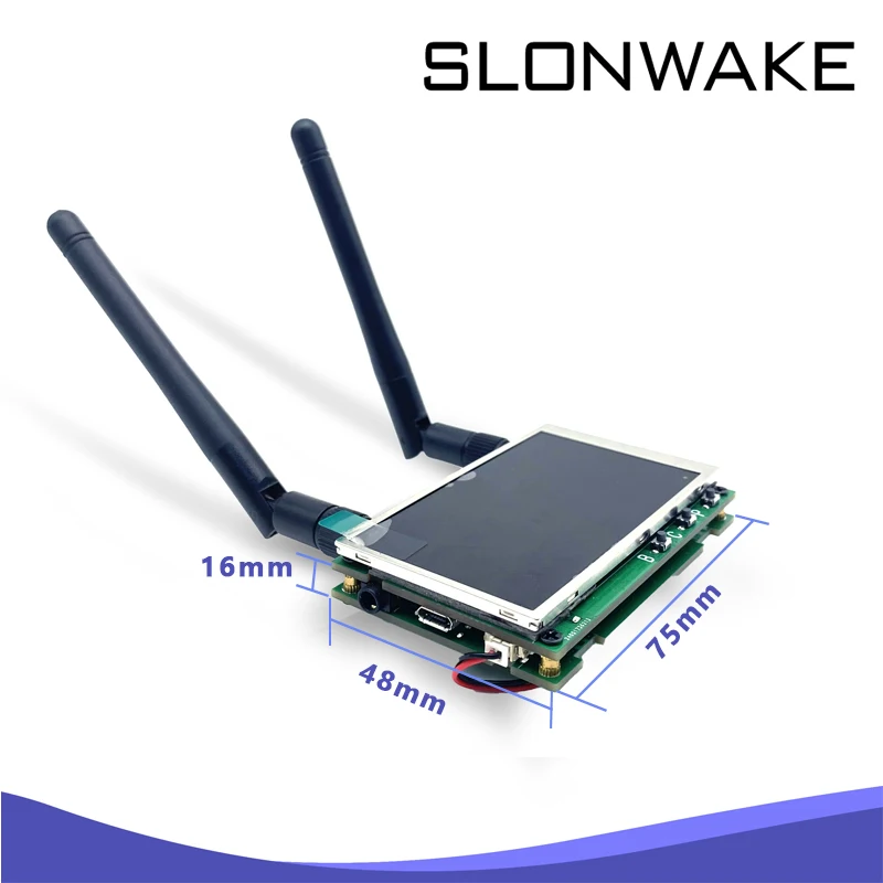 SLONWAKE 5.8G 48CH 1000mW adjustable VTX Transmitter Camera and Mini FPV Monitor 3 inch 480*272px Monitor Built-in Battery