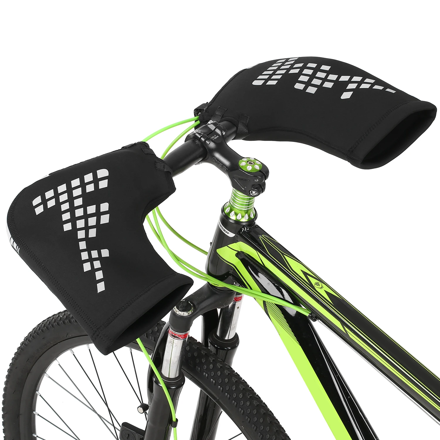 

Mountain Bike Handlebar Mittens Motorcycle Windproof Thermal Covers Reflective Bike Handle Warmer Motorcycle Handlebar Mittens