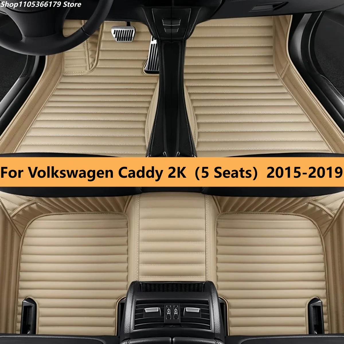 

Коврики для пола 100% подходят для VW Volkswagen Caddy 2K (5 мест) 2015 2016 2017 2018 2019, водонепроницаемые, Tapetes Para Carro, автомобильные коврики