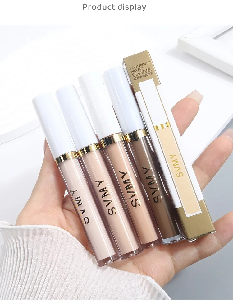 Feuchtigkeitsspendende Aufhellende Concealer-Creme Volle Deckkraft Foundation Abdeckung Akne Augenringe Ölkontrolle Flüssiger Gesichtskontur-Stift – Detail 20