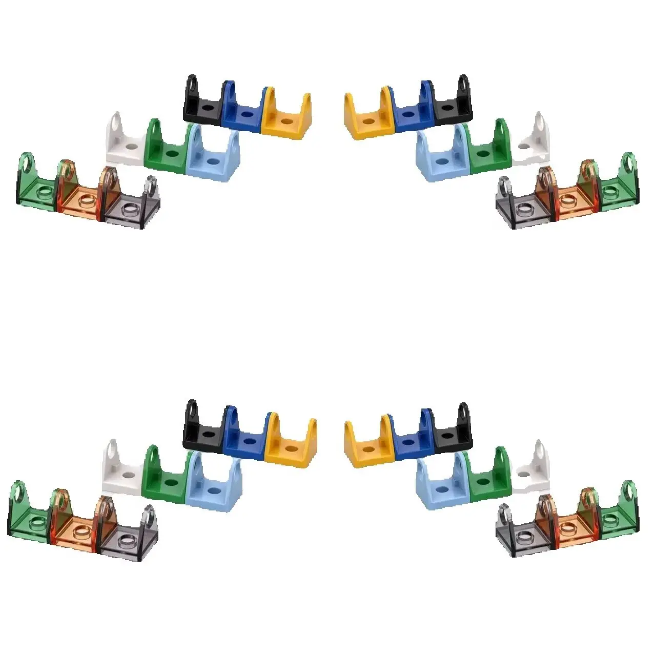 30pcs 2584 High-Tech Puzzle Particle String Reel Building Blocks Kit 2x2 Holder Bricks DIY Toys for Children Gift Idea